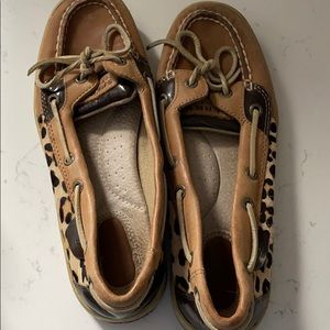 Sperry Leopard Boat Shoes